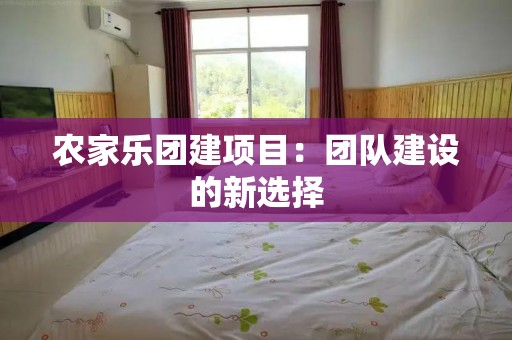 农家乐团建项目：团队建设的新选择