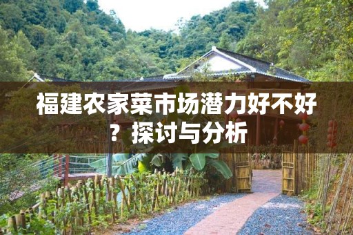 福建农家菜市场潜力好不好？探讨与分析