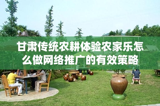 甘肃传统农耕体验农家乐怎么做网络推广的有效策略