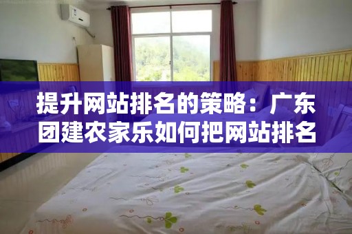 提升网站排名的策略：广东团建农家乐如何把网站排名做好