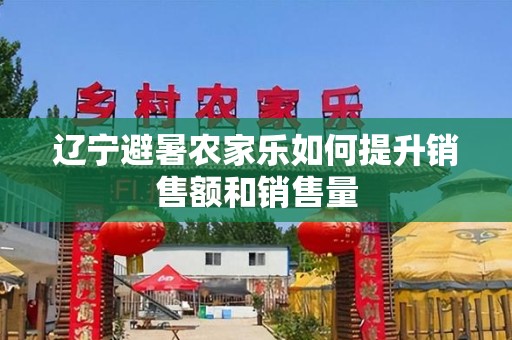 辽宁避暑农家乐如何提升销售额和销售量