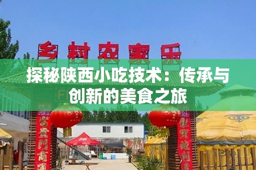 探秘陕西小吃技术：传承与创新的美食之旅
