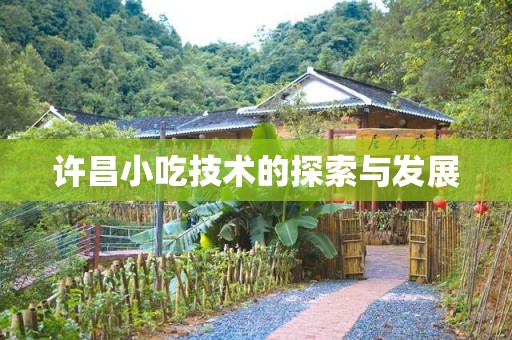 许昌小吃技术的探索与发展