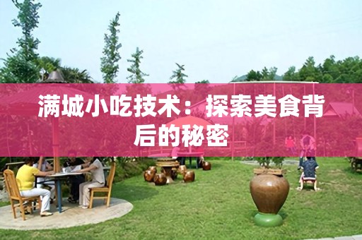 满城小吃技术：探索美食背后的秘密