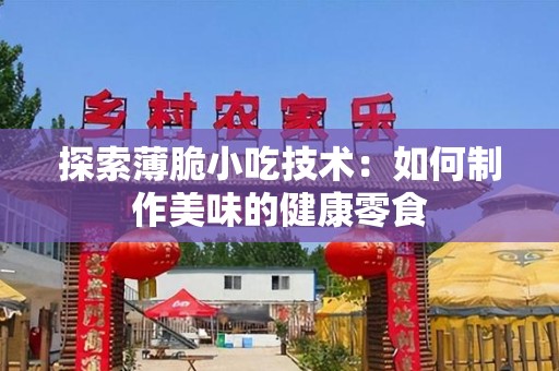探索薄脆小吃技术：如何制作美味的健康零食