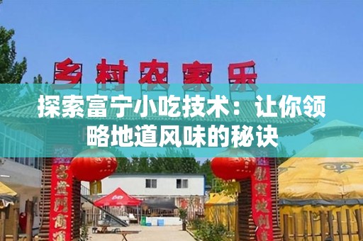 探索富宁小吃技术：让你领略地道风味的秘诀