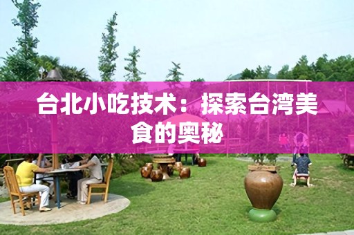 台北小吃技术：探索台湾美食的奥秘