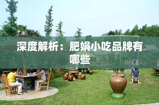 深度解析：肥娟小吃品牌有哪些