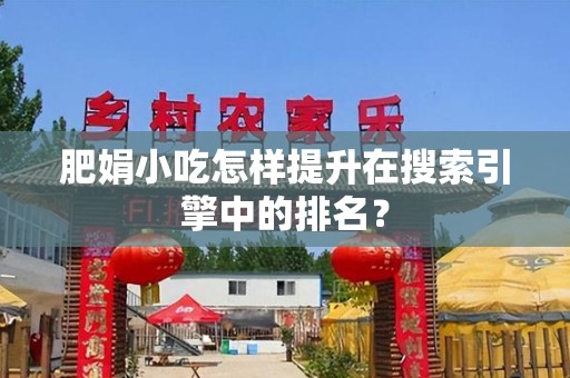 肥娟小吃怎样提升在搜索引擎中的排名？