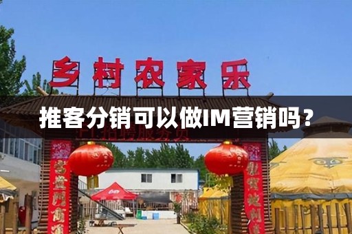 推客分销可以做IM营销吗？
