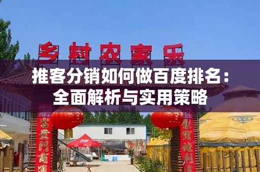 推客分销如何做百度排名：全面解析与实用策略