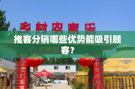 推客分销哪些优势能吸引顾客？