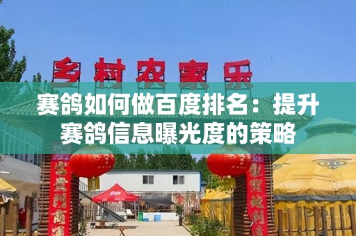 赛鸽如何做百度排名：提升赛鸽信息曝光度的策略