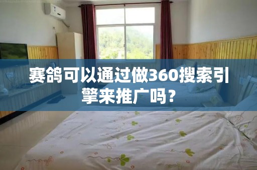 赛鸽可以通过做360搜索引擎来推广吗？